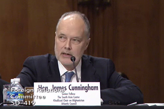 Cunningham Testifies on Obama Administration’s Strategy in Afghanistan