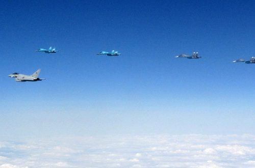 British Typhoon intercepts Russian Su-34 jets over Baltic airspace, July 24, 2015