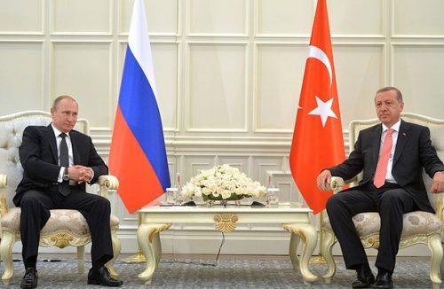 Russian President Vladimir Putin and Turkish President Recep Tayyip Erdoğan, June 13, 2015