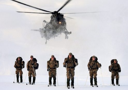 British Marines skiing in Norway, Feb. 17, 2014