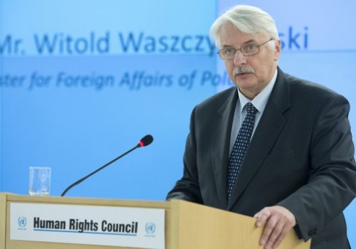 Polish Foreign Minister Witold Waszczykowski, March 2, 2016