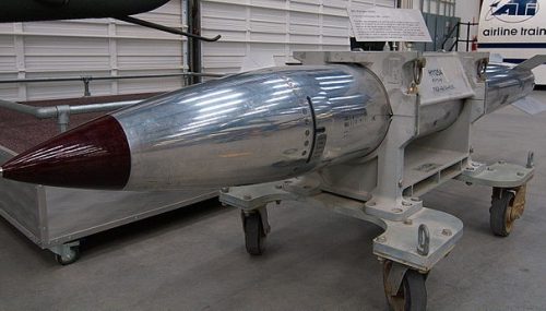 B61 nuclear bomb exhibit at the Pima Air & Space Museum, Feb. 24, 2012