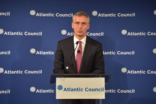 Secretary General Jens Stoltenberg in Washington, April 7, 2016