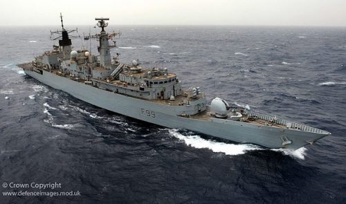 British frigate HMS Cornwall, July 8, 2009