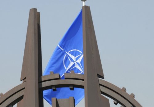 Flag at NATO headquarters