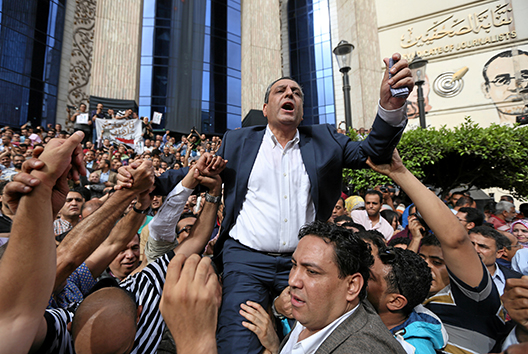 Support for Egypt’s Press Syndicate Fades