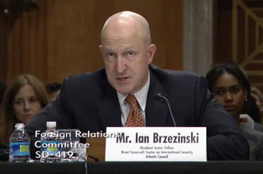 Brzezinski Testifies Before Senate Foreign Relations Committee on NATO