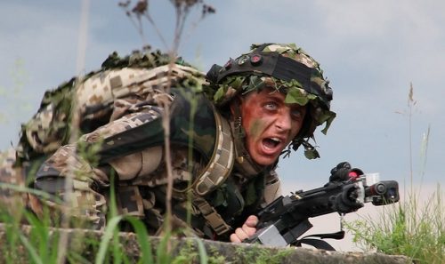 Latvian soldier participating in exercise Saber Strike, June 5, 2013