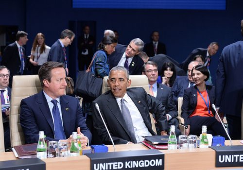 UK Prime Minister David Cameron and President Barack Obama at the NATO summit in Warsaw, July 8, 2016 (photo: NATO)