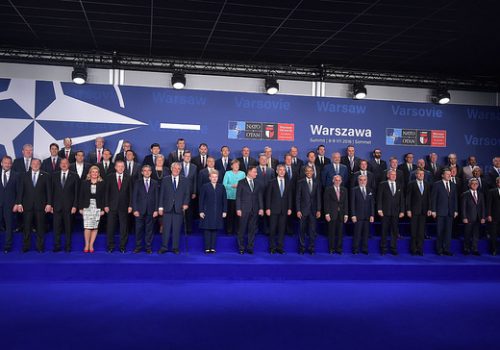 Heads of State of NATO members and partners at Warsaw Summit, July 8, 2016 (photo: NATO)