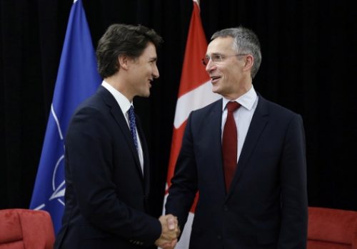 Secretary General Jens Stoltenberg and Canadian Prime Minister Justin Trudeau, Jan. 23, 2016