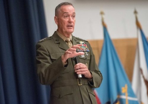 Gen. Joseph Dunford, chairman of the Joint Chiefs of Staff, August 23, 2016