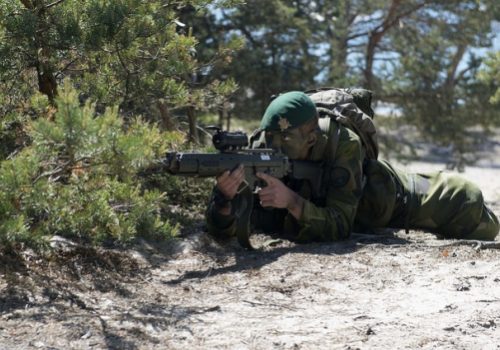 Swedish Marine participating in BALTOPS exercise, June 13, 2016