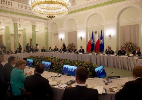 Dinner for Heads of State at NATO Warsaw Summit, July 6, 2016