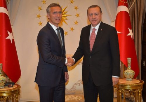Secretary General Jens Stoltenberg and Turkish President Recep Tayyip Erdogan, Sept. 8, 2016