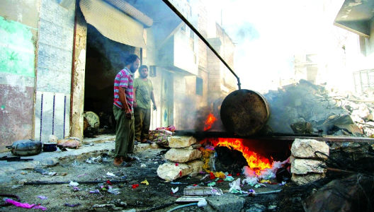 Aleppo Residents Confront the Siege with Rudimentary Methods