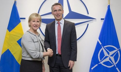 Foreign Minister Margot Wallstrom and Secretary General Jens Stoltenberg, March 16, 2015