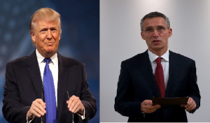 President-elect Donald Trump and Secretary General Jens Stoltenberg