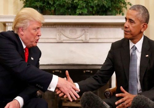 President Obama meets president-elect Trump