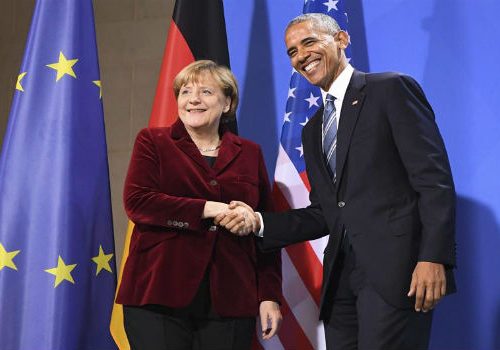 President Obama and Chancellor Merkel meet in Berlin