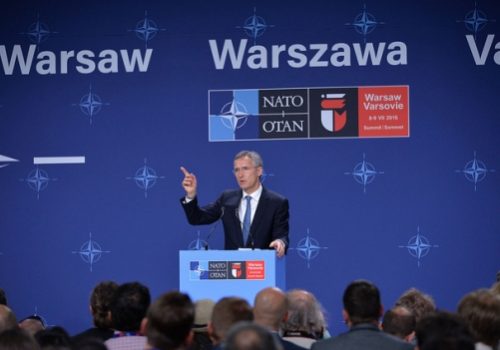 Secretary General Jens Stoltenberg at Warsaw Summit, July 6, 2016