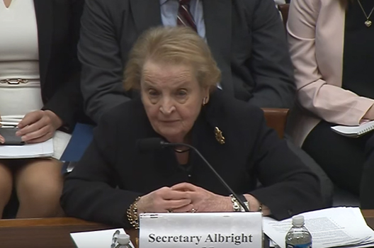 Albright and Hadley Testify Before House Committee on Armed Services on America’s Role in the World
