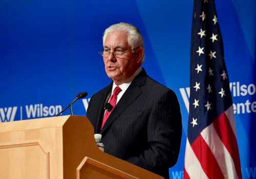 Secretary of State Rex Tillerson at the Wilson Center, Nov. 28, 2017.