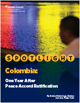 Colombia: One Year After Peace Accord Ratification