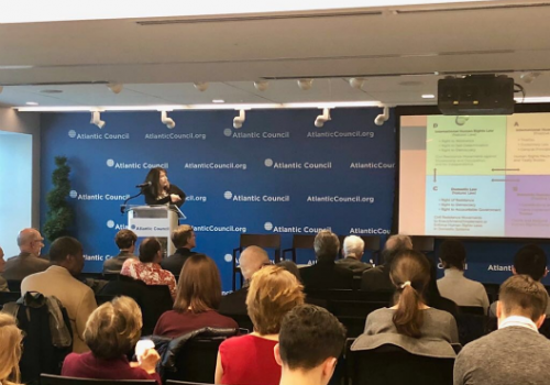 As a part of the ICNC’s monograph launch, Dr. Elizabeth Wilson presented her core arguments behind the concepts of people power movements and international human rights.