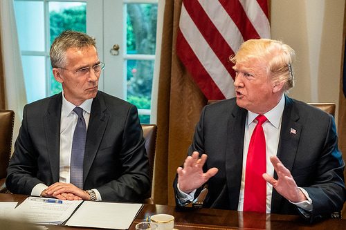 Secretary General Jens Stoltenberg and President Donald Trump, May 17, 2018 (photo: NATO)