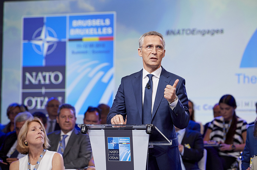 NATO’s Stoltenberg Credits Trump as Allies Increase Defense Spending