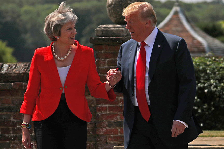 Donald Trump and Theresa May: On the Issues