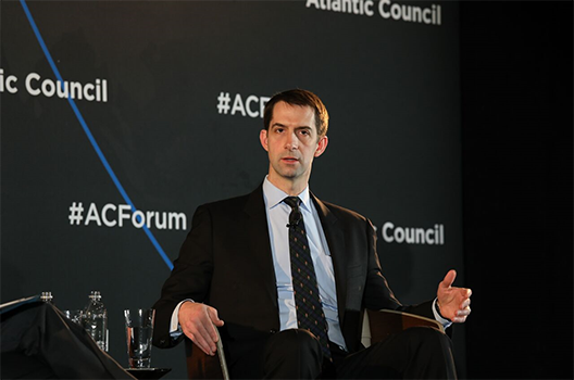 US Sen. Tom Cotton’s pitch for US global leadership: ‘We don’t want to play home games’