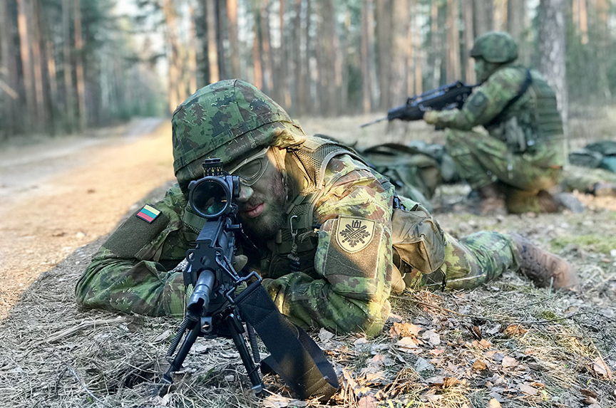 #StrongerWithAllies: Lithuanian sharpshooter has security in his sights