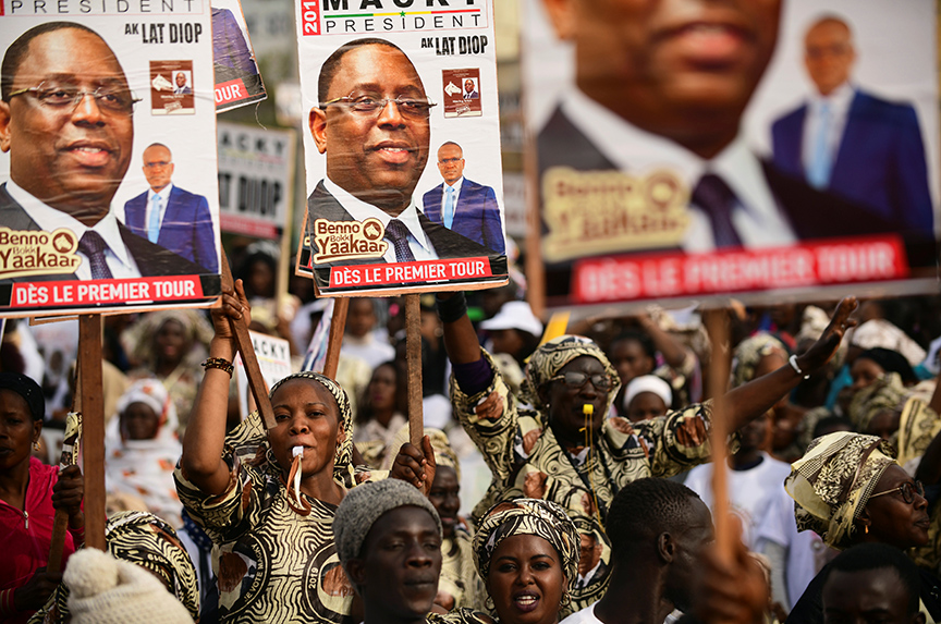 In Senegal, President Macky Sall favored to win re-election