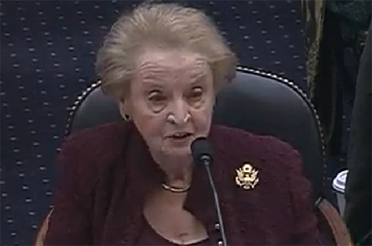 Secretary Madeleine K. Albright Testifies on the Trump Administration’s Foreign Policy