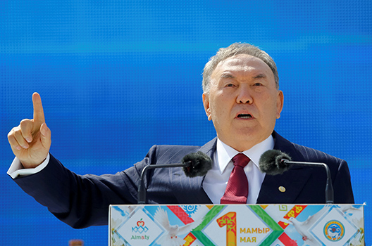 Nazarbayev begins uncertain transition in Kazakhstan