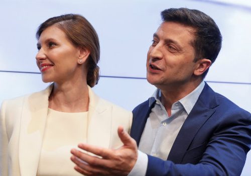 Mr. and Mrs. Zelenskyy trip up on gender roles again