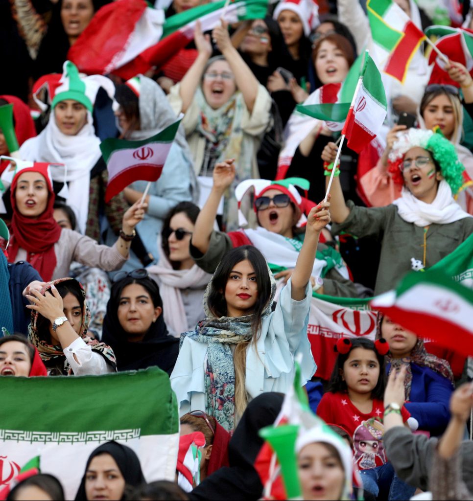 Iranian women fans rejoice at stadium access