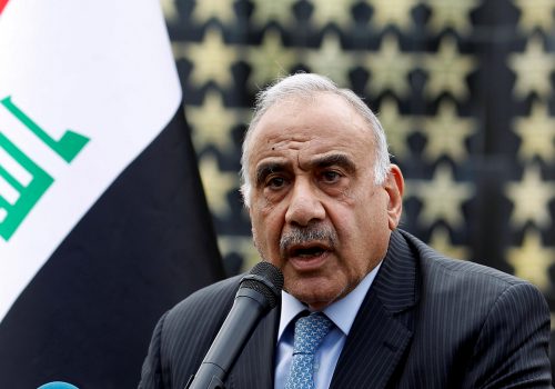 The Iraqi prime minister’s resignation: A way ahead for the United States