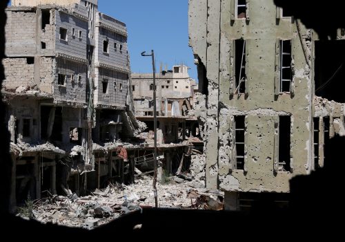 The complete destruction in Syria