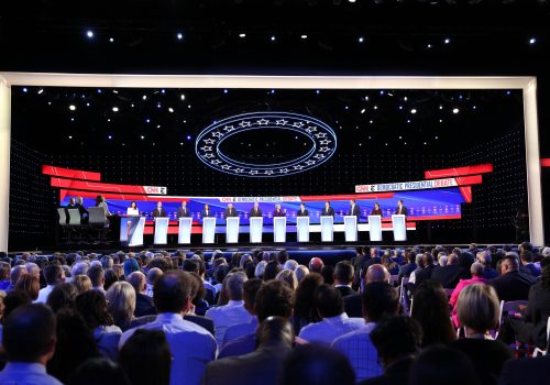 Presidential debate stage