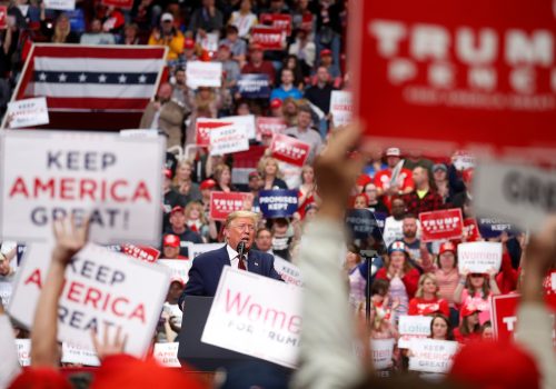 U.S. President Donald Trump speaks at a campaign rally in Charlotte, North Carolina, U.S., March 2, 2020