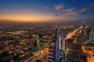 An elevated view of Saudi Arabia