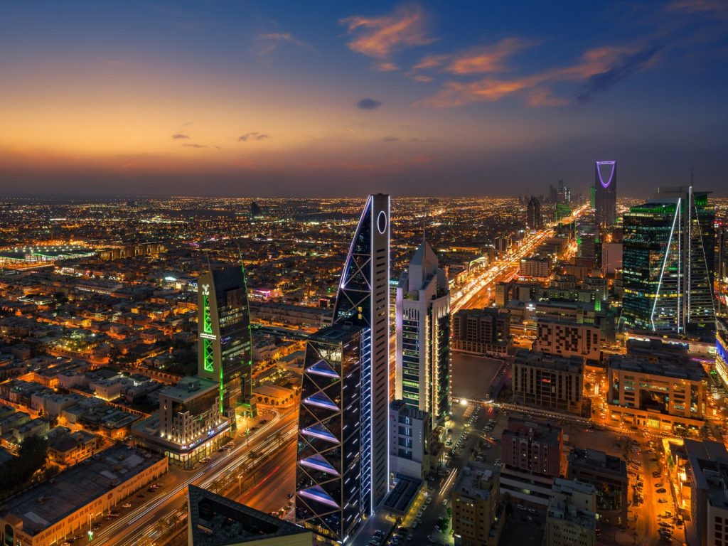 Skyline in Riyadh, Saudi Arabia