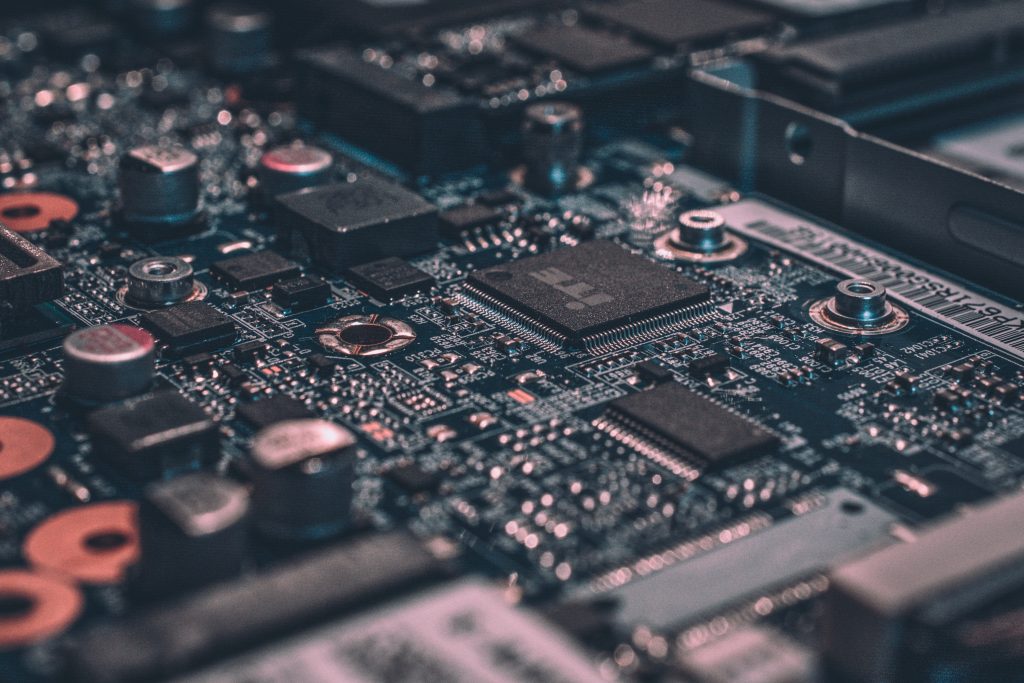 gtc microchip and processors on a motherboard