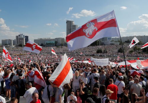 Struggle for a democratic Belarus enters second year