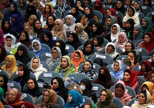 Women, democracy, and peace:​​​​​ ​A conversation with First Lady of Afghanistan Rula Ghani and former First Lady of the United States Laura Bush