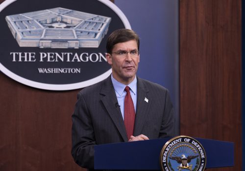 Strengthening US alliances and partnerships in an era of great-power competition: A conversation with US Secretary of Defense Mark Esper