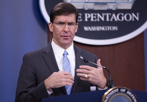 Strengthening US alliances and partnerships in an era of great-power competition: A conversation with US Secretary of Defense Mark Esper